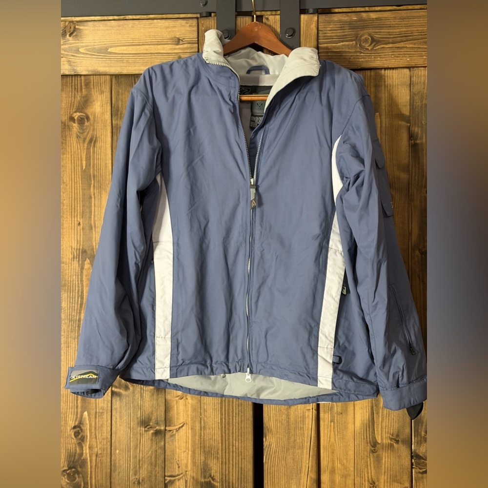 Men's Blue and Gray Ski Jacket vintage